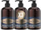 King C. Gillette DETERGENTE VISO UOMO 3 In 1, Sapone Barba, Viso E Capelli, Pulizia E Freschezza, Profumazione King C., Cura della Barba, Idea Regalo Uomo, Confezione da 3x 350ml