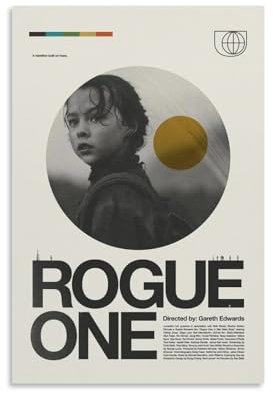 LAHTI Rogue One Poster, dekoratives Gemälde, Leinwand-Wandposter und Kunstdruck, modernes Familienschlafzimmer-Dekor-Poster, 20 x 30 cm
