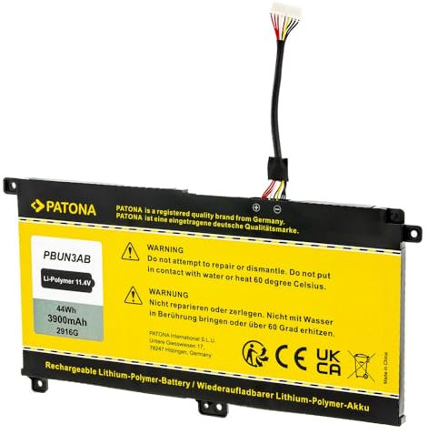 PATONA Akku 550XAA-X05 500R5M-X04 800G5M 550XAA NP500R5M 550XAA-X06 800G5M-X08 800G5M-X06 800G5M-X07 Ersatzakku für Samsung PBUN3AB 300E5K 3900mAh