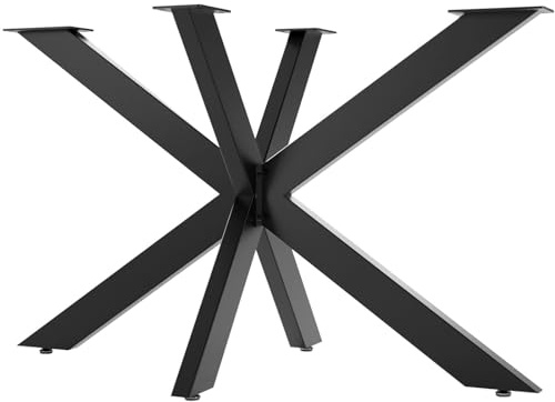 SOTOOLS Spider Tischgestell, 1200 x 680 x 710 mm, max. 500 kg, schwarz | Kreuzgestell, Esstischgestell und Untergestell für Esstische.