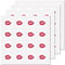 CREATCABIN 128 Stück Rote Lippen,Planer-Aufkleber,Helm-Aufkleber,Selbstklebend,Wasserfest,Runder Punkt-Cartoon-Aufkleber,Große Aufkleber Für Scrapbooking,Kalender,Wasserflaschen,Laptop,Tasse,2.5cm