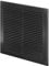 Awenta Griglia di ventilazione in plastica, 250 x 250 mm, nera, con griglia per insetti, copertura per fori per viti per un aspetto migliore