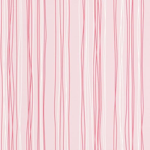 Rasch Tapete 203240 - Helle Papiertapete mit feinen Linien und Streifen in Rosa, Pink und Weiß - 10,05m x 0,53m