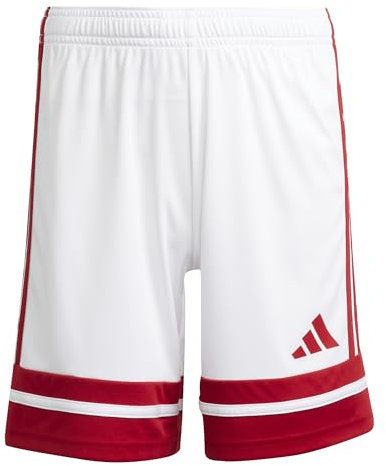 adidas Unisex Kinder SQUADRA25 Short Kids, White/Team Power red 2, 13-14 Years