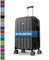 MY TRAVEL BAG Hartschalen-Koffer Trolley ABS Reisekoffer 4 Zwillingsrollen (Handgepäck-Mittel-Groß-Set) + 5cm Dehnungsfuge (Anthrazit, Großer Koffer (75cm))
