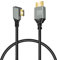 GELRHONR Câble mini hdmi vers hdmi 8k, câble mini hdmi à 90 degrés 2,1 haute vitesse 48gbps, prise en charge 8K@60Hz 3D, for DSLR Camera Camcorder, Projector, HDTV, Laptop(Mini HDMI right angle 0.5M)