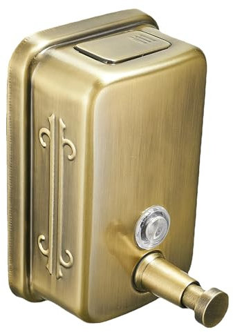 Dispenser di sapone da parete per bagno, dispenser di liquido da parete in acciaio inox, dispenser disinfettante per le mani, per cucina, garage, ufficio, hotel, ristoranti o uso domestico, 500 ml