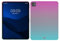 kwmobile Schutzhülle kompatibel mit Apple iPad Pro 11 (2024) - Hülle Silikon - Tablet Cover Case - Zwei Farben Pink Blau Transparent