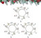 BRTNUP Weihnachts Kerzen Ring Weihnachts Perlen Kerzenring Kranz künstlichen Blumen Perlakzenten Kerzen Mini Blumenkranz für Hochzeit Weihnachts Tischdekoration (Weiß-Blume)
