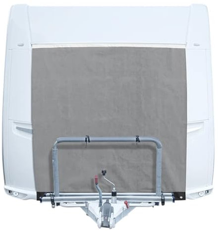 1 x Plane für Wohnwagen für 7mm Kerderschiene Abdeckplane Bugschutzplane für Wohnmobil mit Ringen – Wohnwagenzubehör – Wohnmobilzubehör Grau 200x160 cm