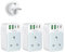 3 Pack European Plug Adapter, UK to European Plug Adaptor with PD 35W Fast Charging USB C Port and 2 USB A Ports European Plug Travel Adapter for Germany/France/Spain/Portugal/Poland(Type E/F)