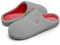 Damen Herren Hausschuhe aus Memory-Baumwolle Drinnen Pantoffeln im Herbst und Winter für Drinnen und Draussen (Grau Rosa, 38/39 EU)