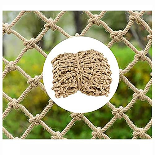 Hanfseilnetz Fotowanddekoration Kinder Sicherheitsnetz Schutz Kletternetz Treppenhaus Fallschutz Netz Balkon Trennwand Fenster Barriere Etagenbett Schutznetz Barriere 3 m x 3 m Größe