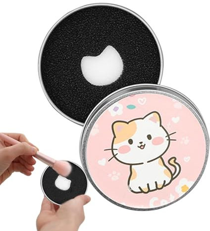 Reinigungsschwamm zur Farbentfernung, Make-up-Pinsel, schnell reinigender – tragbares Pinsel-Reiniger-Pad, reinigt effizient ohne Wasser oder Seife