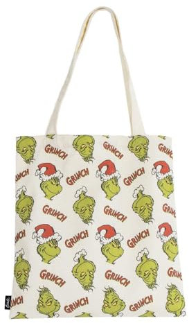 CARTOON Einkaufstasche aus Segeltuch, wiederverwendbar, multifunktional, grinch, 39 EU