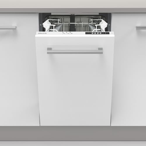 Electra Fully Integrated Slimline Dishwasher - White Control Panel with Fixed Door Fixing Kit - E Rated