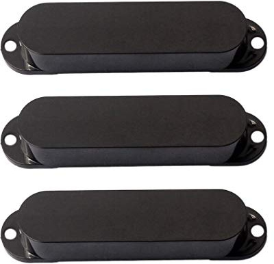 Qusedwey Black Closed Single Coil Pickup Cover Sealed Pickup Covers