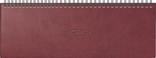 rido/idé Querterminbuch Mod. septant 2026 | 305×105 mm, Kunstleder, braun