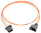 YACSEJAO Auto fibra ottica loop cavo 1M/3,3FT Anti-Pull impermeabile ad alta temperatura resistente PBT Audio amplificatore auto più cavo in fibra ottica (Maschio-Femmina)