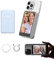 SYNCO Xview M4 Selfie Monitor Screen iPhone Magnetic Silicone WiFi-Free Connection Rear Camera Monitor for Live Streaming,TikTok,Compatible with iPhone Android (Blue Case)