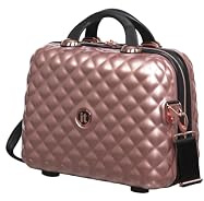 It Luggage Glitzy 16-inch Hard Vanity Case, Metallic Rose Gold, Mini, Glitzy 16-inch Hard Vanity Case