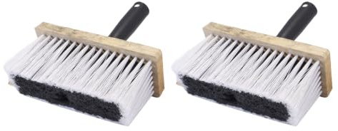 Ticha 2 PCS Ceiling Cleaning Brush, Dust Removal Brush with Handle,Woodchip Wallpaper Remover,230x170mm