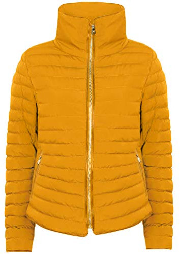 Honey Funnel Neck Quilted Jacket in Old Gold – Tokyo Laundry-14