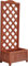 Abaseen Garden Rectangular Wooden Planter With Lattice For Vines Garden Climbing Flower Plant Pot Box Garden Patio Wood Trellis Panel 120 x 45 x 30 cm