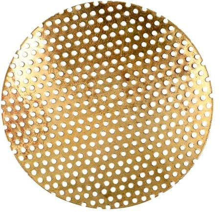 NKlaus Ersatzgitter weihrauch ersatzgitter, zum Räuchern, Messing, 10 Stück | Durchmesser: 5cm; Gold; räuchersieb 6cm