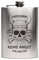 Flachmann Edelstahl 8oz. 237 ml mit individueller Gravur - Wikinger Totenkopf