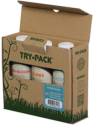 BioBizz Try Pack Hydro Organic Bio Bloom Top Max Bio Heaven Fertilizzanti per piante Starter Kit