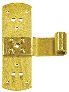 DMX - Fensterladen Mittelband Fensterband Möbelscharniere Holzverbindung Torband Geflochtenes Türscharnier Werfgehänge Baubeschlag für Möbel, Tore, Türen, 1 Stück - ZR - Golden, 165x110x3,0 mm