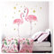 Little Deco Kinderzimmer Aufkleber Mädchen 2 Flamingos I 82 x 53 cm (BxH) I Deko Wandaufkleber Babyzimmer Wandsticker Kinder Wandtattoo Babys Tiere DL207-19