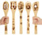 Regalos de Pesadilla antes de Navidad, 5 cucharas de madera para cocinar, juego de utensilios de cocina de pesadilla antes de Navidad, juego de utensilios de cocina de madera para regalos del día de