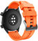 ANBEST Kompatibel mit Huawei Watch GT/GT 3 46mm/GT 2 46mm Armband, 22mm Silikon Ersatzarmband für Huawei Watch 3/3 Pro/GT 2 Pro/GT Active/Sport Uhrenarmband, Orange