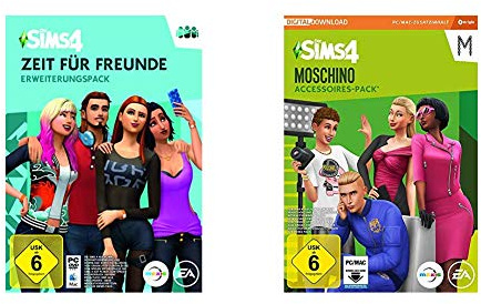 Die Sims 4 - Zeit f√ºr Freunde DLC [PC Code - Origin] & Sims 4 - Moschino Stuff Pack DLC | PC Download - Origin Code