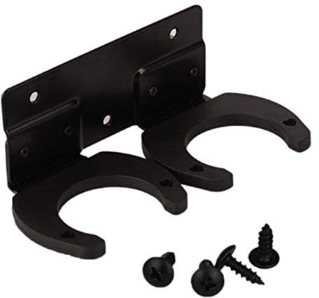 Support de microphone sans fil pour micro - Fixation murale pour économie d'espace - Organiseur double usage double crochet avec vis - Support KTV