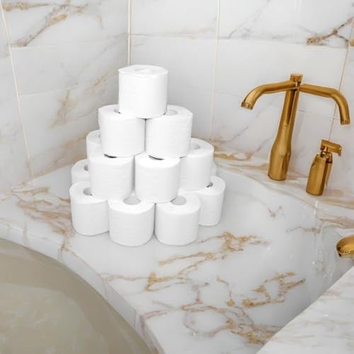Toilettenpapier 3lg, Großpackung 64 Rollen (8x8 Ro. à 250 Bl.) Zellstoff, hochweiß