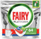 Fairy Platinum+ Pastilles Lave-Vaisselle, 64 Tablettes, Peps Original, Défie les Taches les Plus Coriaces