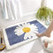 SDINAZ Badematte Teppiche rutschfest Waschbar Badteppiche Badvorleger Pads Badematten Duschmatten Halbkreis Badewannenmatten 75 * 45 cm