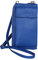 AmbraModa GLX21 - multifunktionale Damen Handytasche, Umhängetasche, Geldbörse aus echtem Leder, geeignet für Handys bis 6,5 Zoll (Blau)