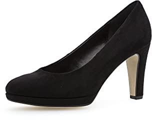 Gabor Damen Plateaupumps, Frauen Plateau Pumps,Heels,Schuhe,stoeckelschuhe,Ausgehschuhe,Abendschuhe,Court,Shoes,hochhackige,schwarz,37 EU / 4 UK