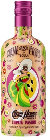 CREAM HEROES | Crema de Fruta de la Pasión con Tequila | 70 cl/700 ml | Lupita Pasión