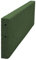 Vivol Gummi Randsteine - Rasenkantensteine - 100x25cm - 50mm dick - Grün - Fallschutz mit TÜV - Geeignet für Sandkasten, Spielplatz, Fußweg oder Terrasse