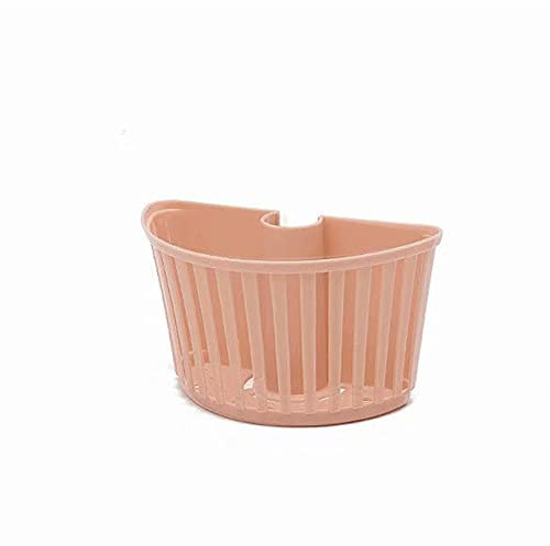 Passoire Craint Panier Cuisine Stockage Espace de Stockage Savon Savon Sponge Drain de Drain de Stockage Panier Sac de Panier Robinet Porte-Robinet Kitchen Strainer (Color : D Pink)
