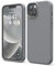 elago Liquid Silicone Case Compatible with iPhone 14 Case (6.1), Premium Silicone, Full Body Protection - 4 Layer Shockproof Phone Cover, Anti-Scratch Soft Microfiber Lining (Dark Grey)