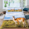 KAVITO Bettwäsche 155x220 Lama Bettbezüge mit Reißverschluss Weich Mikrofaser Bettbezug 3D mit 2 Kissenbezüge 80×80 Tiere Süß Natur Bettwäsche Set Teenager Junge Mädchen