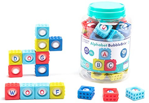 Learning Resources BubbleBrix, Impara l'alfabeto, Learning Toy, Fidget Popper Giocattolo con Lettere, età 3, Multicolore, Taglia Unica, EI-2598