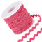 GORGECRAFT 27 Yard/25 m Rick Rack Trim Ribbon Deep Pink Wave Nähen Biegen Fransen Trim 5 mm/0.2 Zoll Für DIY Nähhandwerk Hochzeit Brautkleid Verschönerung Party Dekoration Geschenkverpackung Zubehör