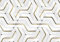 wandmotiv24 Fototapete Geometrisches Muster Edel, 400 x 280 cm - selbstklebende Strukturtapete, Wanddeko, Wandbild, Wandtapete, Weiß Gold Abstrakt M5917